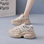 Damen Chunky Sneakers mit rutschfester Sohle und atmungsaktivem Obermaterial R&B