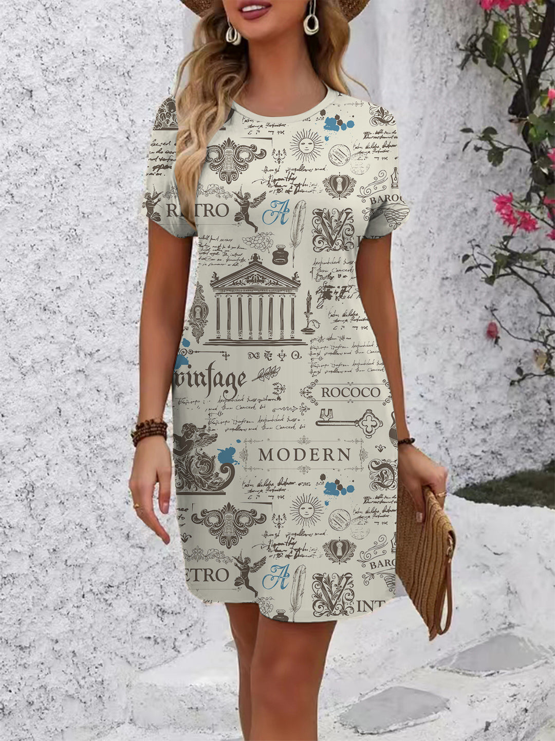 Damen Blumenkleid R&B