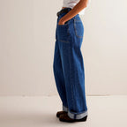 Damen Weite Jeans mit hoher Taille und gesundem Schnitt R&B