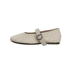 Damen Bequeme Mary Jane Ballerinas aus glänzendem Leder mit modischem Riemchen R&B