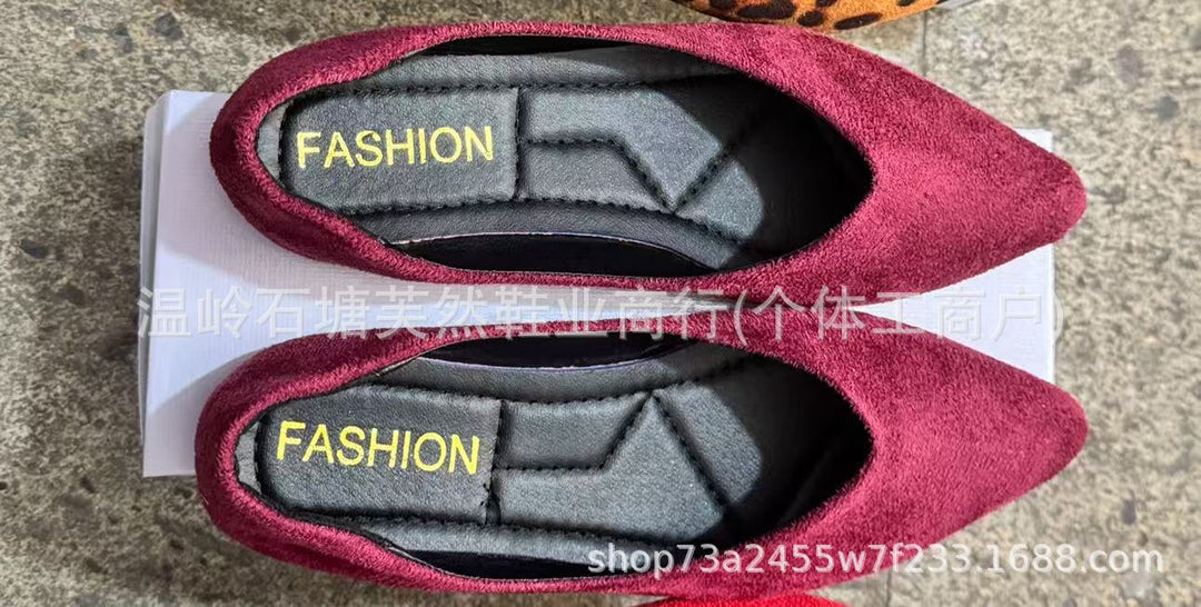 Damen elegante Ballerinas mit spitzem Design und weichem Obermaterial R&B
