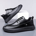 Damen Modische Ledersneaker mit rutschfester Sohle R&B