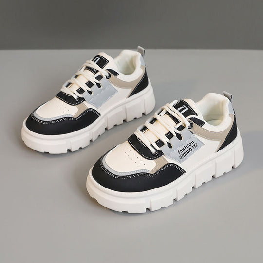 Damen Modische Chunky Sneakers mit robuster Profilsohle und atmungsaktiver Obermaterialstruktur R&B