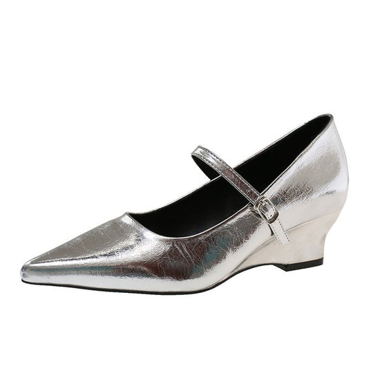 Damen elegante Mary Jane Pumps mit schickem Absatz R&B