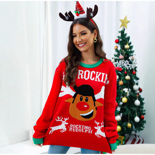 Damen Kuscheliger Weihnachtspullover R&B
