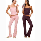 Damen Sportliches Tanktop mit Spaghettiträgern R&B