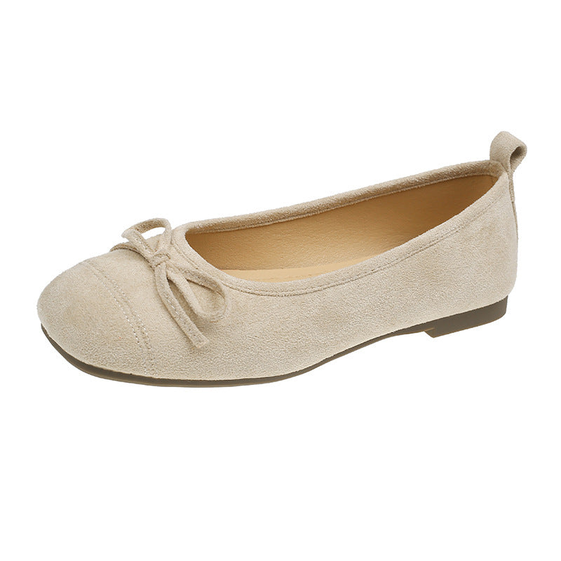 Damen Ballerinas mit feinem Schleifen-Detail aus柔igem Material R&B