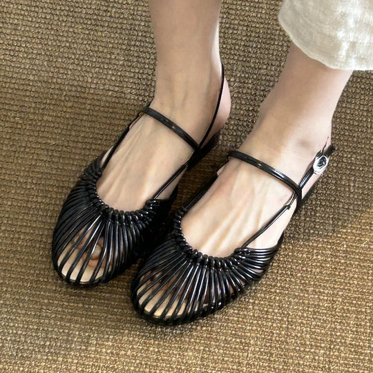 Damen Ballerinas mit stilvollem Streifenmuster und komfortabler Passform R&B