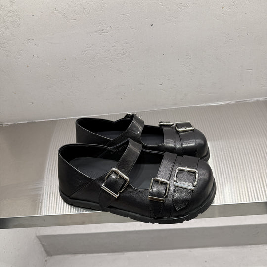 Damen Komfortable Sandalen mit praktischen Schnallen und robustem Fußbett R&B