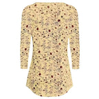 Damen Blusenshirt mit floralen Akzenten und lockerer Passform R&B