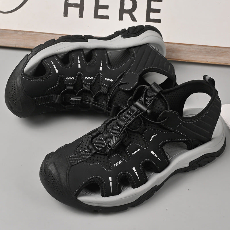 Damen Atmungsaktive Freizeit-Sandalen mit verstellbarem Schnürsystem R&B