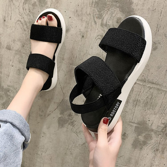 Damen Komfortable Sandalen mit atmungsaktiven Riemen und rutschfester Sohle R&B