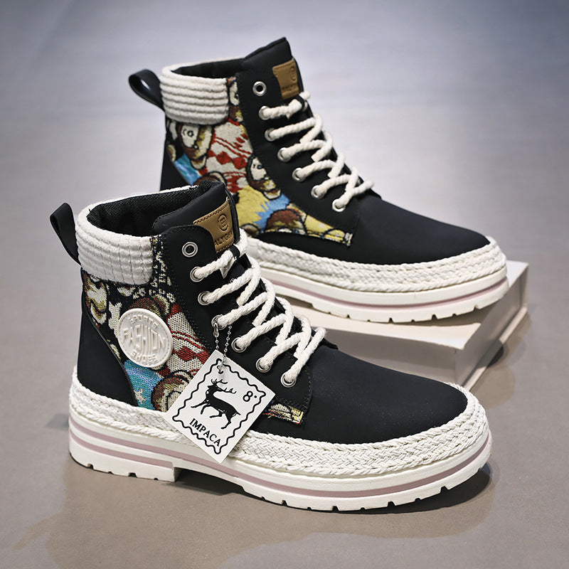 Damen Trendige Stiefel mit dekorativer Eule R&B