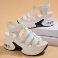 Damen Wedge-Sandalen mit verstellbaren Riemen und luftiger Sohle R&B
