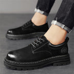 Herren robuste Schnürschuhe mit rutschfester Profilsohle und atmungsaktivem Obermaterial