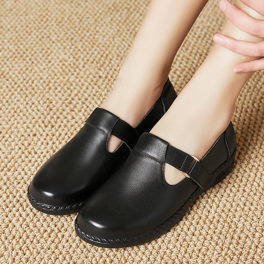 Damen Komfortable Slipper mit modischer Schnallenverzierung und anatomischem Fußbett R&B