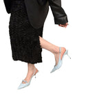 Damen Slingback-Pumps mit spitzem Design und elegantem Absatz R&B