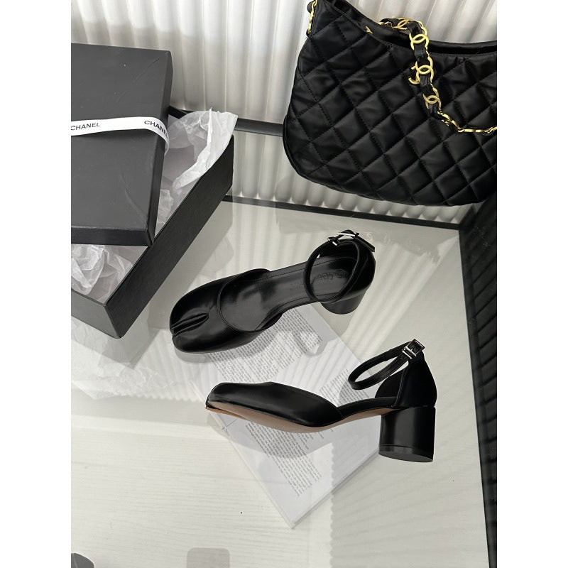 Damen schicke Slingback-Pumps mit modischem Glanz R&B