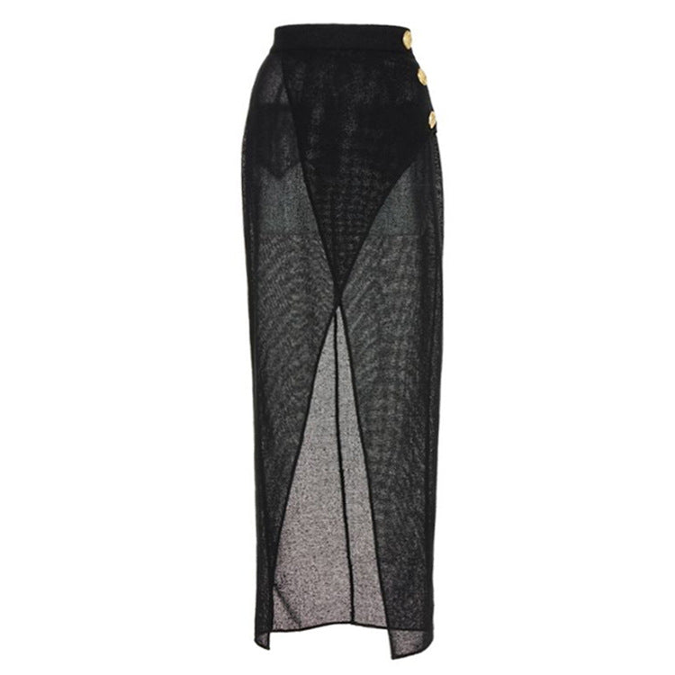 Damen Badeanzug mit raffinierten Drapierungen und eleganten Goldakzenten R&B