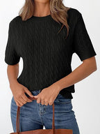 Damen Strickpullover mit Strukturmuster