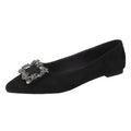 Damen Ballerinas mit funkelndem Schmuckbesatz