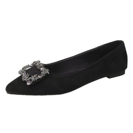 Damen Ballerinas mit funkelndem Schmuckbesatz R&B