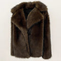 Damen Kunstpelz-Jacke