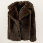 Damen Kunstpelz-Jacke