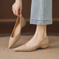 Damen bequeme und elegante Ballerina-Pumps mit spitzem Design und weich gepolsterter Innensohle R&B