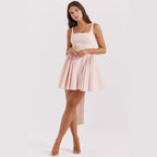 Damen Minikleid im R&Brnen Schnitt mit voluminösem Rock R&B