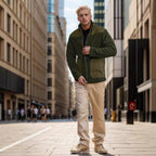 Herren kuschelige Fleecejacke mit raffinierten Taschen R&B