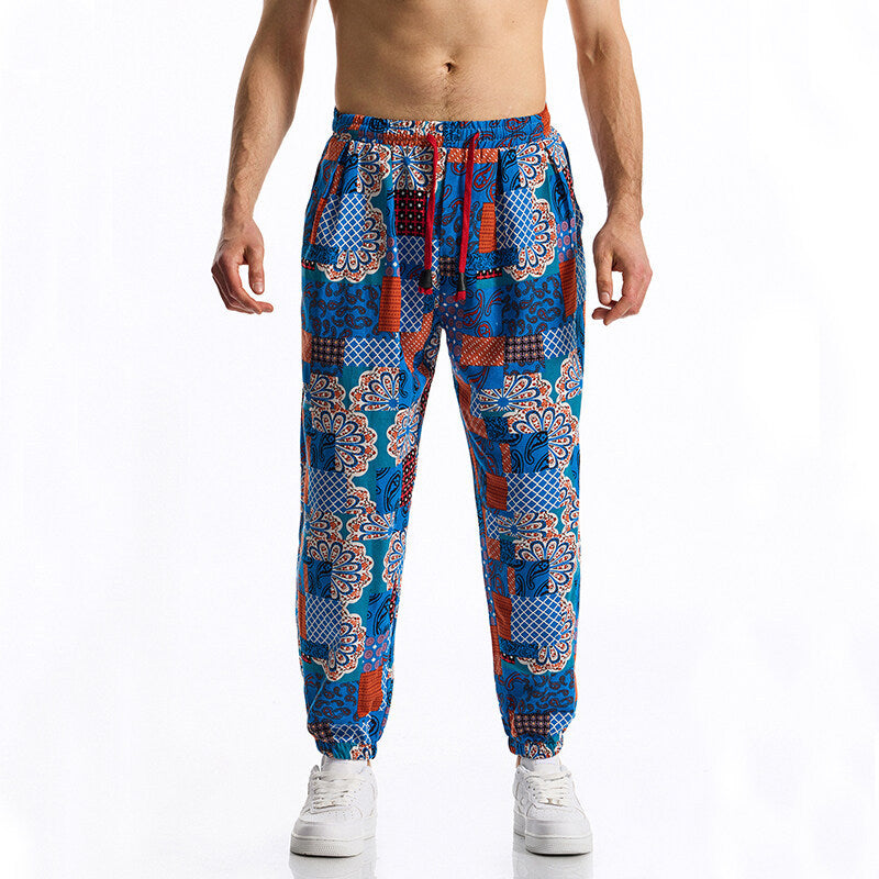 Herren Jogginghose mit modernem Patchwork-Design R&B