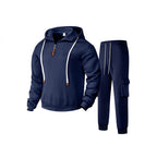 Herren sportlicher Jogginganzug mit modernem Reißverschluss und praktischen Taschen R&B