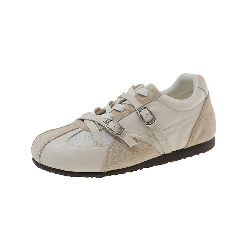 Damen Sneaker mit doppeltem Riemen und atmungsaktiver Oberflächenstruktur R&B