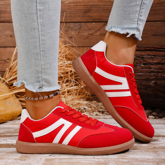 Damen Sportliche Sneakers aus hochwertigem Wildleder mit atmungsaktiver Sohle R&B