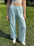 Damen Freizeit-Hose mit gestreiftem Design und Herzmotiven R&B