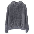 Damen kuscheliger Kapuzenpullover aus Fleece R&B