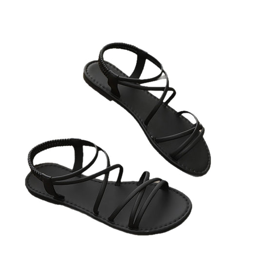 Damen Elegante Freizeit-Sandalen mit verstellbarem Riemen R&B