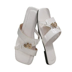 Damen elegantes Sandaletten-Design mit funkelndem Schmetterlingsdetail R&B