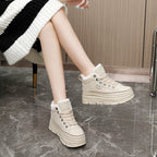 Damen High-Top Sneakers mit warmem Innenfutter und rutschfester Sohle R&B