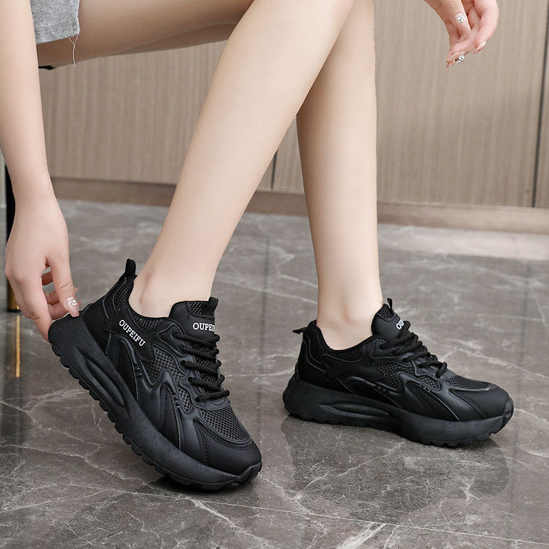 Damen moderne Sneaker mit atmungsaktiver Mesh-Oberfläche und dämpfender Sohle R&B
