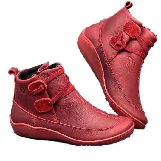 Damen Elegante stiefeletten mit praktischem Schnallen-Design R&B