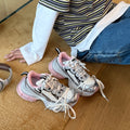 Damen Sportliche Sneakers im modernen Chunky-Design mit atmungsaktiver Obermaterialkombination und rutschfester Sohle
