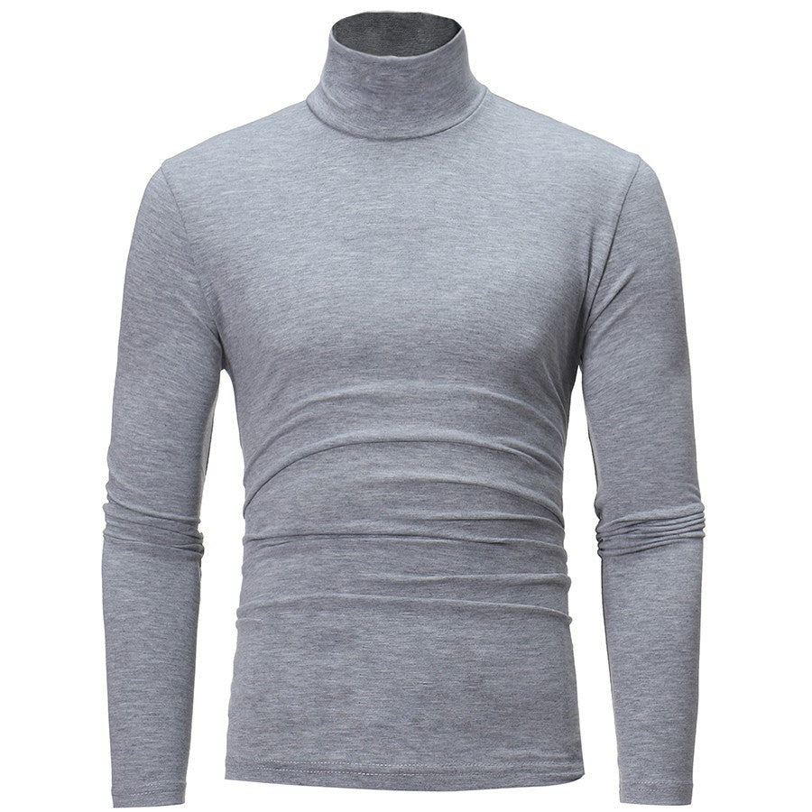 Herren Rollkragenpullover aus elastischem Material mit eng anliegendem Schnitt R&B