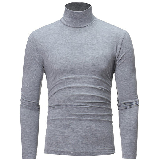 Herren Rollkragenpullover aus elastischem Material mit eng anliegendem Schnitt R&B