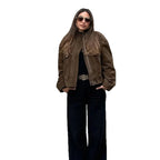 Damen jacke mit lässigem Schnitt und dekorativen Taschen R&B
