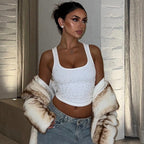 Damen Trendiges Glitzerndes Bustier-Top R&B