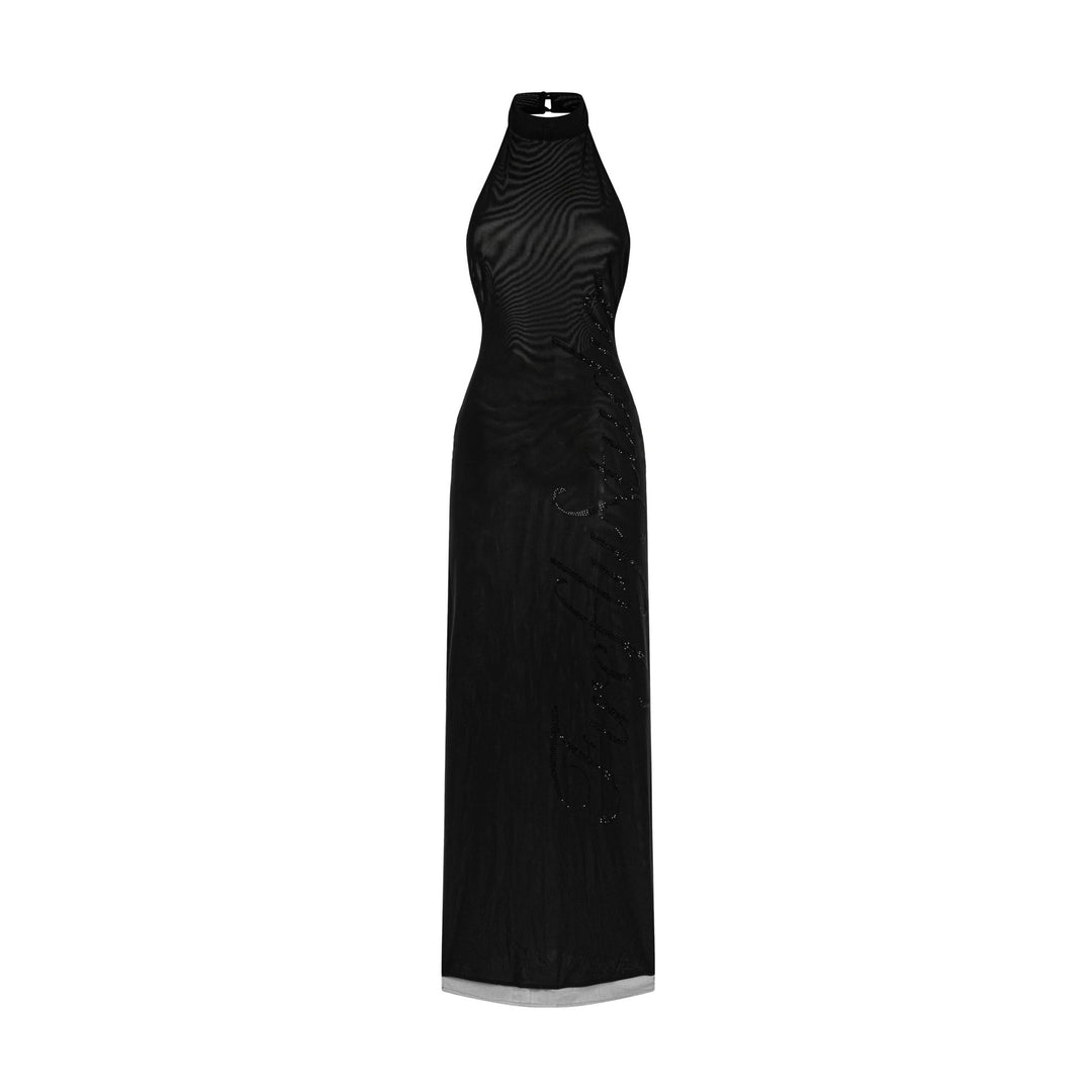 Damen Elegantes Bodenkonturen-Kleid mit schimmernden Akzenten R&B