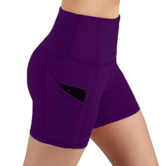 Damen Sportliche Hochtaillierte Shorts R&B