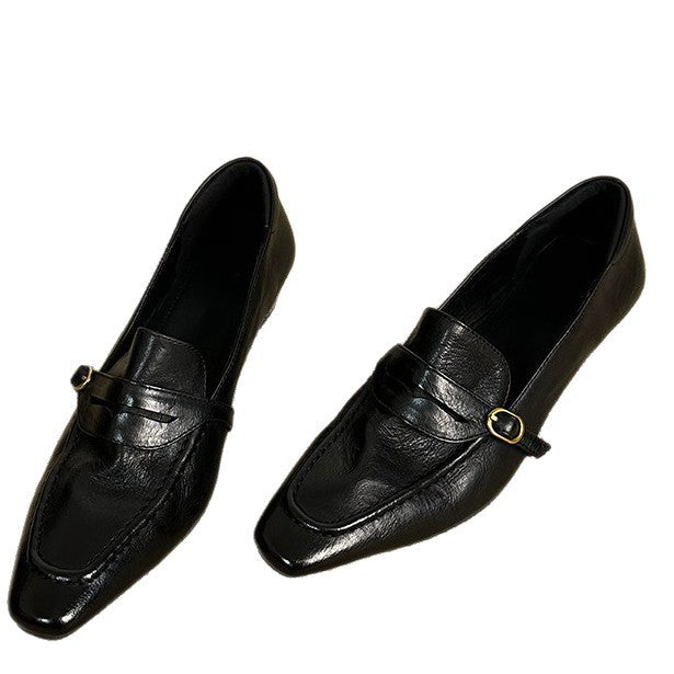 Damen elegante Ballerinas mit modischem Riemchen und hochwertiger Lederverarbeitung R&B